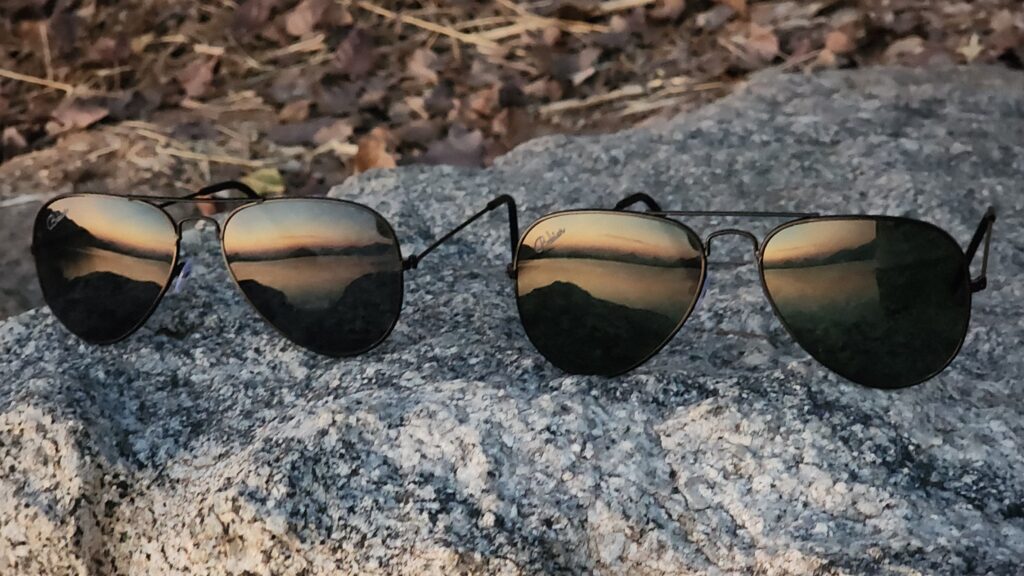 A Pair Of Aviators' On Looking Sunset 